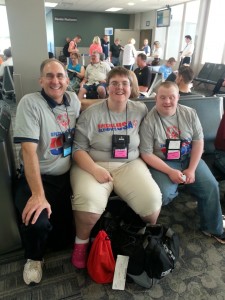 Mark Robinson, Lisa Spencer and Patrick Gulbranson are part of the Iowa delegation of Special Olympics USA.